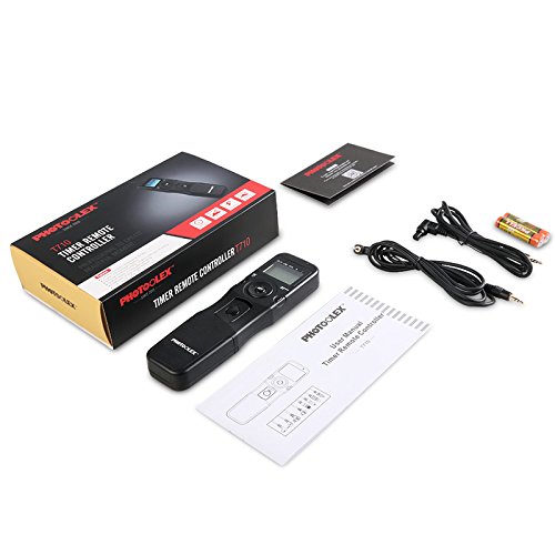 Photoolex Intervalometer Digital Camera Remote Shutter Release Controller Lcd Timer Control With Cord For Canon Eos Rebel T6 T7 80D 70D 60D 60Da 77D T7I T6I T6S Sl2 Sl1 T5 T3 T5I T4I T3I T2I Eos #TOP7