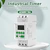 DEWIN Timer Digitale Settimanale AC 220V Timer Digitale Programmabile con display LCD Temporizzatore 220V,16 Programmi di Accensione/Spegnimento (Con Manuale in Italiano)