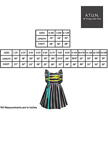 Image of A.T.U.N. (ALL THINGS UBER NICE) Girls Cotton Skater Knee Length Casual Dress | Sleeveless Printed Dress