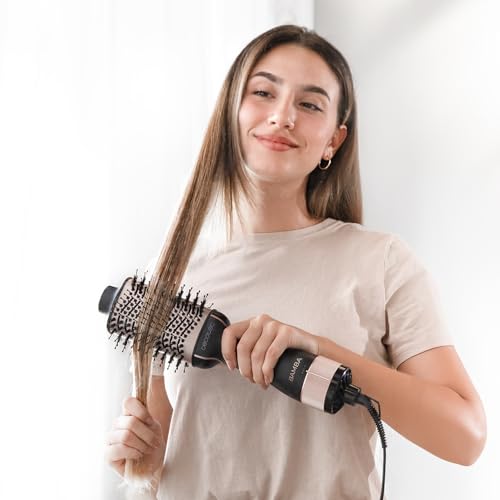 Cecotec Spazzola Ad Aria Calda e Styler CeramicCare Unique a spazzola con volume unico 1200 W, 2 in 1, rivestimento in ceramica, 2 velocità e 3 temperature, funzione aria fredda - Immagine 1