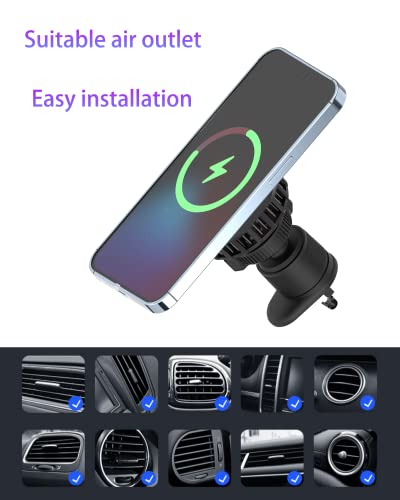 Cooling Wireless Car Charger Aololoso 15W Fast Constant Temperature Charging Strong Magnetic Adsorption Mobile Phone 14 13 12 Series Car Accessories #TOP4