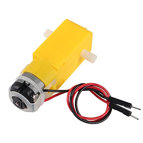 6PCS TT Motor DC Electric Gear Motor DC 3V-6V Prewired Gear Motor Dual Shaft Intelligent Car Chassis for DIY Smart Car Robot Aircraft Toys/Robotic Body/Four-Wheel Drive Toy Car