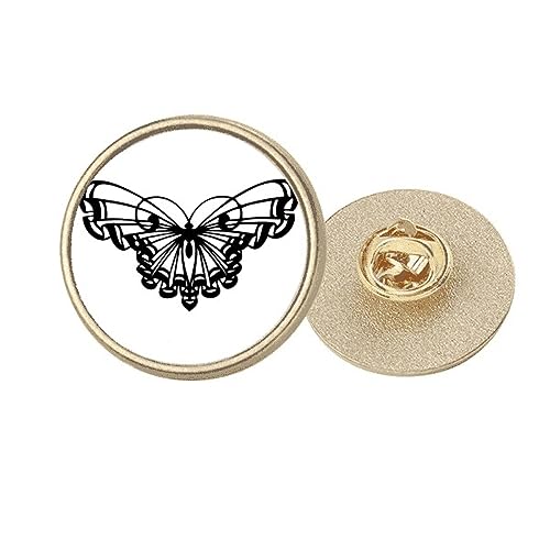 Blouse blanche à volant et broche dorée M