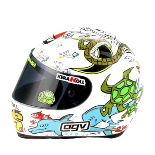 Valentino Rossi HELMET 1/5 VR46 MINI HELMETS,UNISEX,MULTI,One Size
