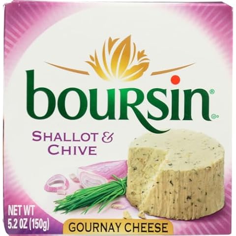 Boursin Shallot and Chive Cheese Spread, 5.2 Ounce -- 6 per case. Cover