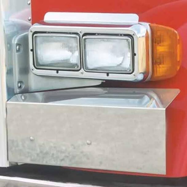 Technical Precision Replacement for Peterbilt 379 Year 2000 Stainless Steel Standard Mount Fender Shields