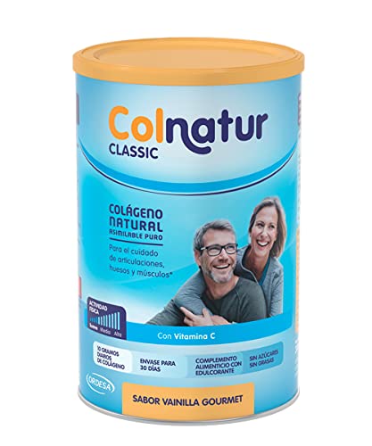 Colnatur Classic Vainilla - Colágeno Con Vitamina C Para Huesos Y Articulaciones, 300G