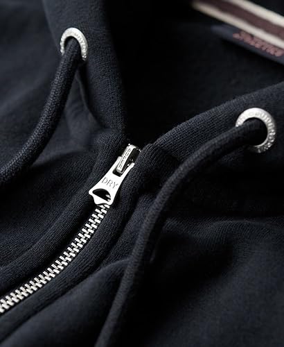 Superdry Herren Essential Kapuzenjacke mit Logo Finster Marineblau S – Ansicht 4