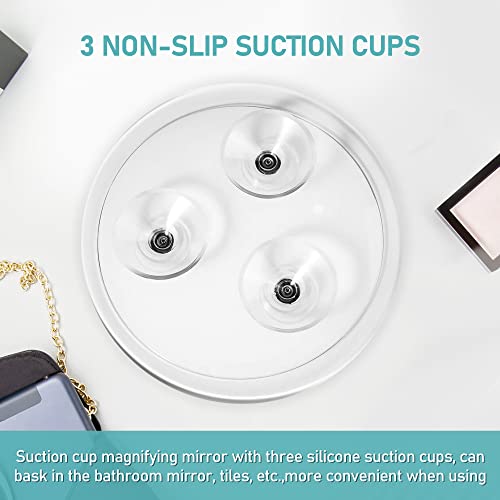 Miyadiva Magnifying Mirror,30X Magnifying Mirror With Suction Cups,Magnifying Makeup Mirror,30X Travel Magnifying Mirror,Suitable For Bedroom,Bathroom And Travel,Gift For Your Lover #TOP3