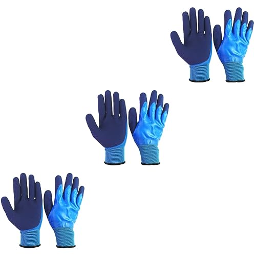 Gants de jardinage antidérapants Happyyami étanches et réutilisables en lot de 3 paires