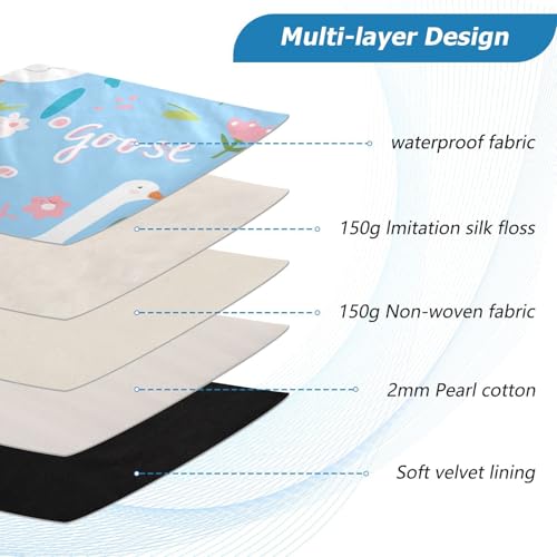 Funda acolchada para portátil 13-13.3'' diseño gansos miniatura 5