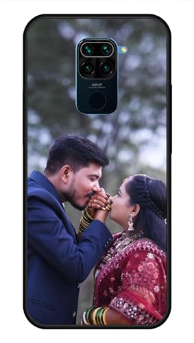 Image of NDCOM for Customised Redmi Note 9 Back Cover | Note 9 Phone Case | Xiaomi Redmi Note 9 Mobile Cover DIY Personalised Photo Design | Customized Gift Custom Text Name Printed Glass Case