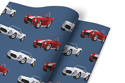 Pegatina en la cómoda para proteger y decorar muebles infantiles con coches 3
