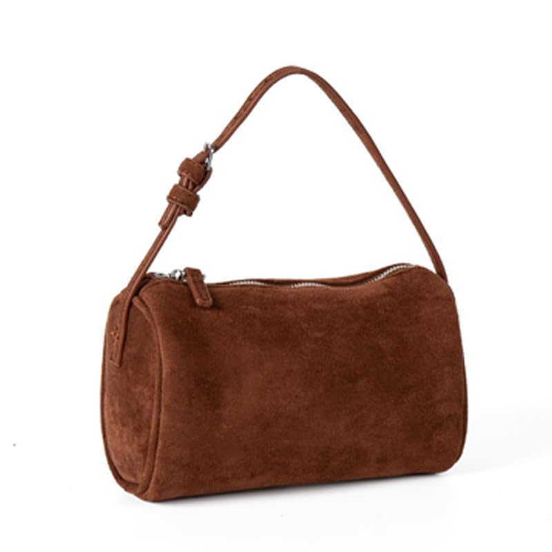 Molodo PU Leather Cylinder Bag for Women Versatile Handheld Crossbody Small Bag with Adjustable Strap Everyday Compact