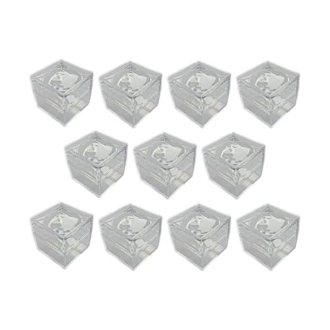 Actopus 10pcs 1.5 Inch Display Viewer Boxes with Magnifying Lid for Coin Bug Cover