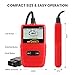 manfiter OBD2 Scanner Car Code Reader Turn Off Check Engine Light Read & Erase Fault Codes View Freeze Frame Data I/M Readiness CAN Diagnostic Scan Tool for All OBD II Protocol Cars Since 1996