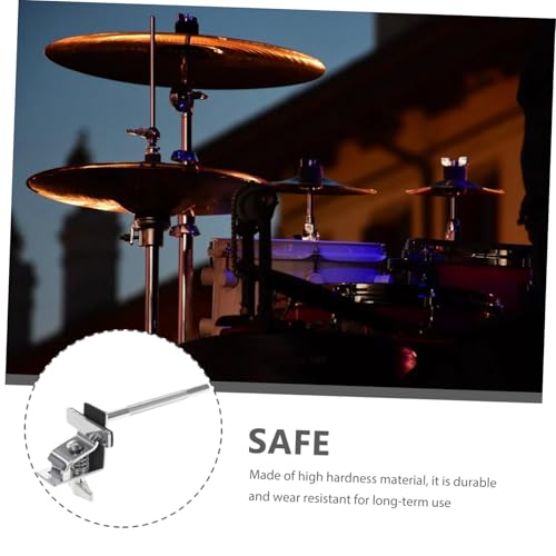 Soporte de abrazadera para cowbell para batería, abrazadera de extensión para bombo, soporte de montaje estándar para cowbell, hardware para percusión miniatura 3