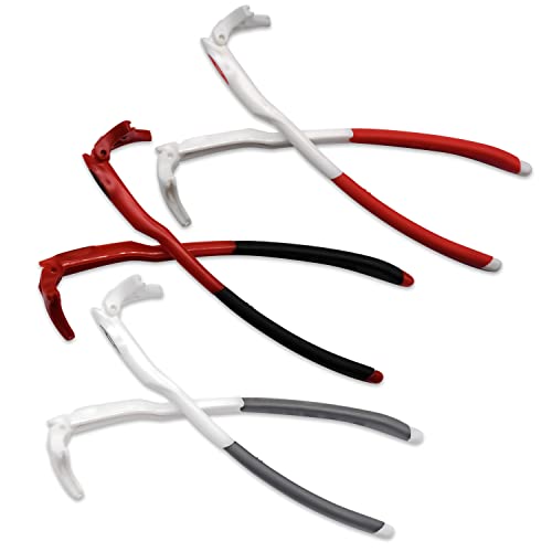 Repuesto gafas piernas para Oakleys EV-Zero de goma gris negro rojo
