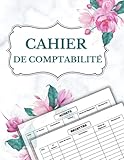 Cahier de comptabilité: Livre de compte auto entrepreneur, registre des recettes et des a...