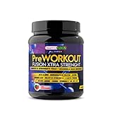 AUMENTA LA MASA MUSCULAR – Sus componentes activos favorecen la hipertrofia muscular, o crecimiento muscular, por lo que te ayudarán a aumentar masa muscular de forma totalmente sana y natural; ¡Obtén músculos más fuertes y definidos con PreworkOut Fusion!