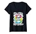 Womens 420 Easter Bunny Funny Weed Smoking Rabbit Marijuana 4/20 V-Neck T-Shirt