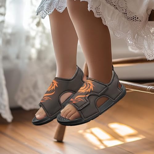 Forchrinse Boys Sandals Dragon Open Toe Sports Sandal Summer PU Leather Hiking Water Shoes3