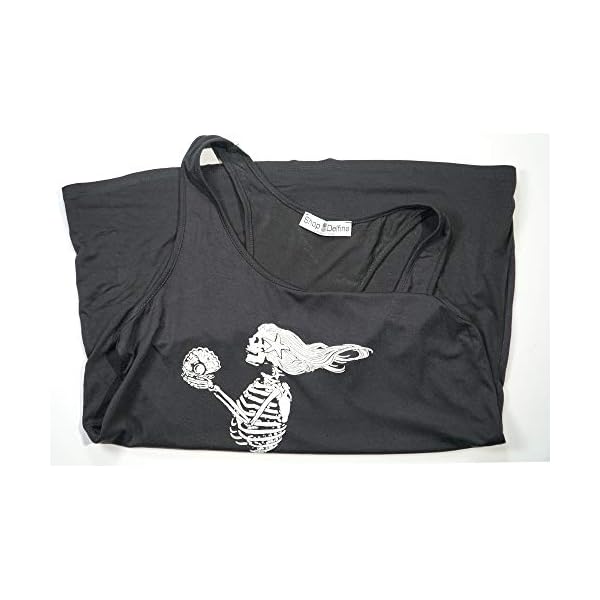 Shop-Delfina-Mermaid-Siren-Skeleton-Holding-Clam-with-Pearl-Racerback-Tank-Top Shop Delfina Mermaid Siren Skeleton Holding Clam with Pearl Racerback Tank Top (as1, Alpha, x_l, Regular, Regular, Black)
