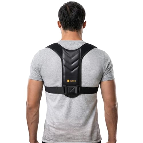 Cyson Posture Corrector for Men & Women, Neoprene Shoulder & Back Support Belt, Back Straightener Brace for Spine & Instant Body Posture Correction SPL Universal 40-46 INCH