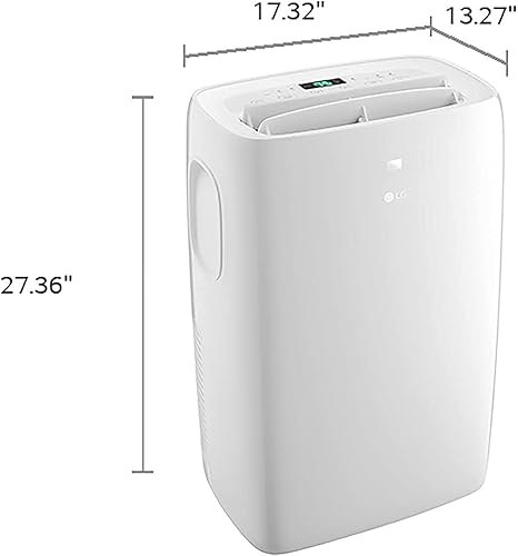 Miniatura 9 de LG Aire acondicionado portátil de 6,000 BTU (DOE) / 8,000 BTU (ASHRAE), enfría 250 pies cuadrados (tamaño de habitación de 10 x 25 pies),