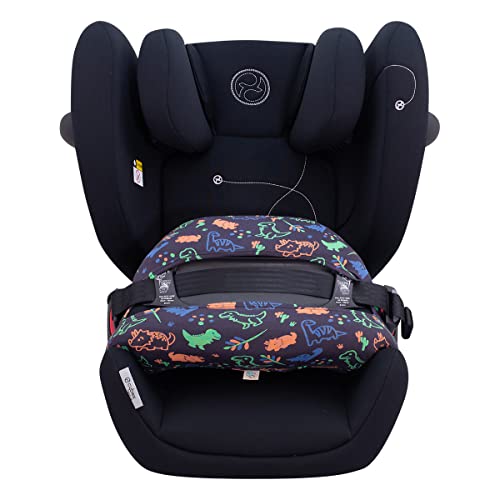 JYOKO Kids Funda de Algodón para Accesorio de Silla de Coche Compatible con Cybex Pallas G I-Size (Accesorio Pallas G, Happy Dino)