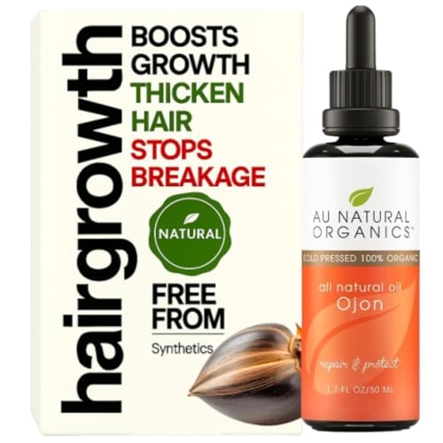 Au Natural Organics Ojon Oil (Caiaue Oil) | 100% Cold Pressed Virgin, Unrefined - For Hair loss & Damage Repair - Rich in Omega 6 & 9 Fatty Acids (Linoleic & Oleic Acid) | 1.7 fl oz (50 ml)