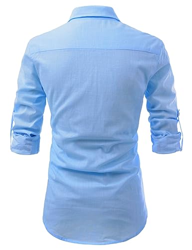 Image of Vida Loca Men Cotton Full Sleeve Casual Spread Collor Slim Fit Short Kurta for Men and Boys (Pack of 2)