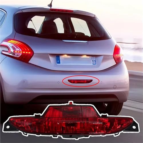 Phare antibrouillard arrière pour Peugeot 208 compatible modèles de 2012 à 2020