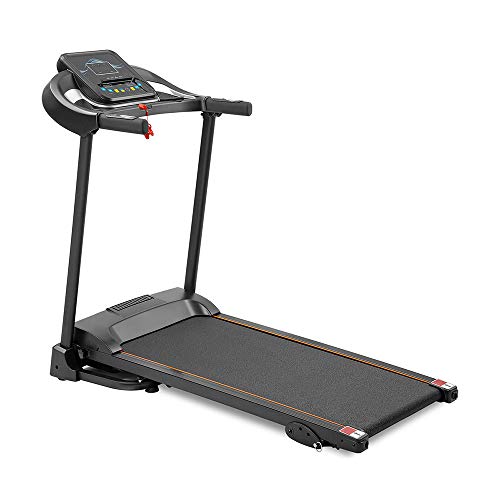 Image of Treadmill Home Folding Treadmill Treadmill with LCD Display Electric Treadmill Pulse Grip and Safety Key Suitable for Home Gym Black 50.5x 23.7x 45inch