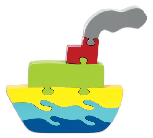 Skillofun Wooden Take Apart Puzzle Large – Ship, Multi Color