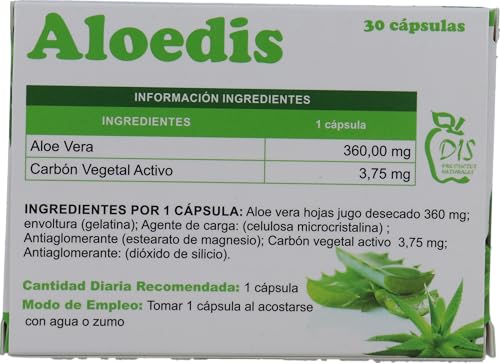 Dis - Aloedis, Aloe Vera - 30 Cápsulas