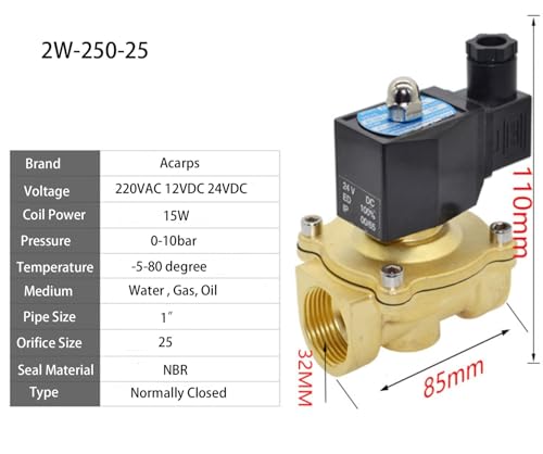 Vanne électromagnétique 3/8 pouces NF pour automatisme d'eau