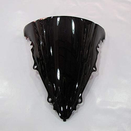 Motorcycle Double bubble Black Windshield Windscreen For 2003 2004 2005 Yamaha YZF-R6 YZFR6 03 04 05