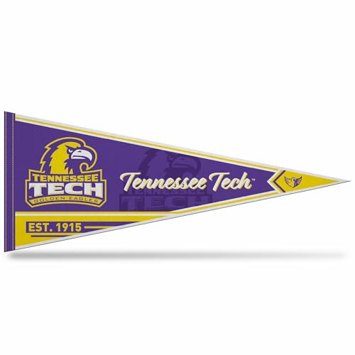 Rico Industries NCAA Tennessee Tech Golden Eagles Classic 12" x 30" Felt Wall Décor Pennant - Great for Home/Bed Room/Man Cave Décor