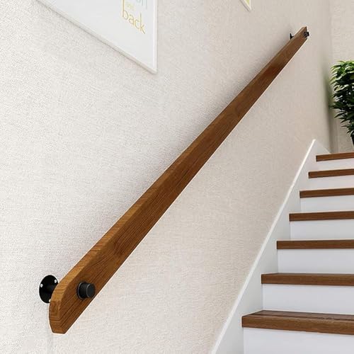 Rambarde d'escalier en bois mural avec kit complet