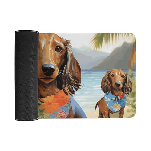 Mouse pad grande con base antideslizante blanco miniatura 3