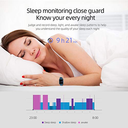 Honorall Relógio inteligente Rastreador de Fitness Monitor de Freqüência Cardíaca Temperatura Corpor