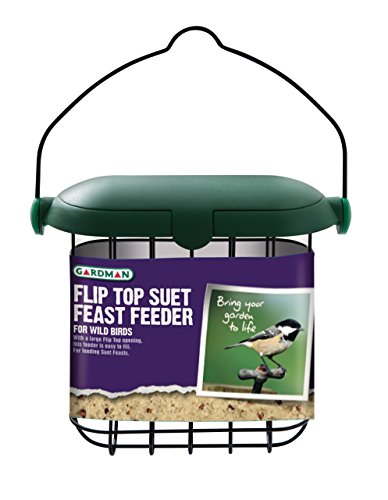 Gardman A04246 Futtersäule mit Klappdeckel für Futterblöcke