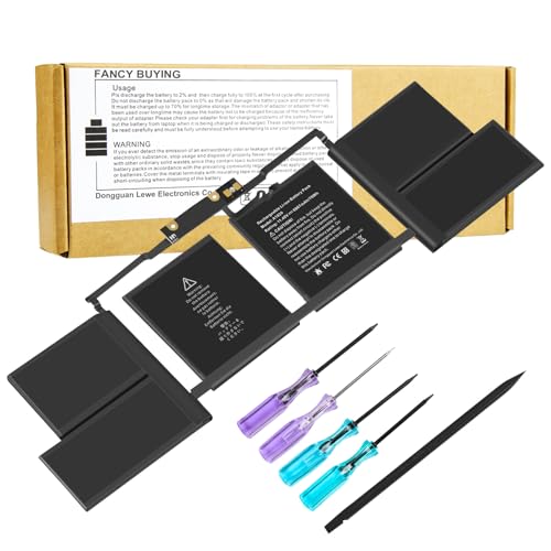 A1707 A1820 Laptop Battery for MacBook Pro 15 inch A1707 (Late 2016 Mid 2017) Touch Bar EMC 3162 3072 Series MLH32LL/A MLH42LL/A MLW72LL/A MLW72HN/A MLW82LL/A MPTR2LL/A MPTT2LL/A - 11.40V 76Wh