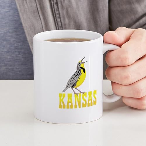 Taza de cerámica 11 oz con diseño Meadowlark miniatura 6