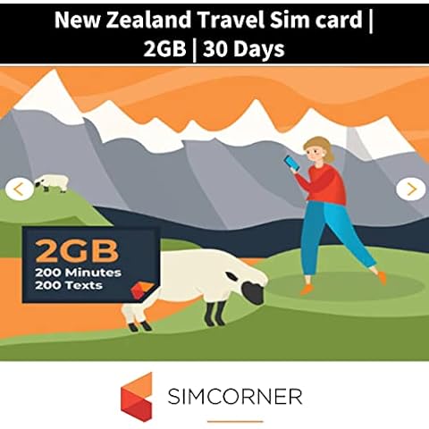 New Zealand Travel Sim Card | Internet Data | Calling and SMS included (2GB Internet Data) Cover