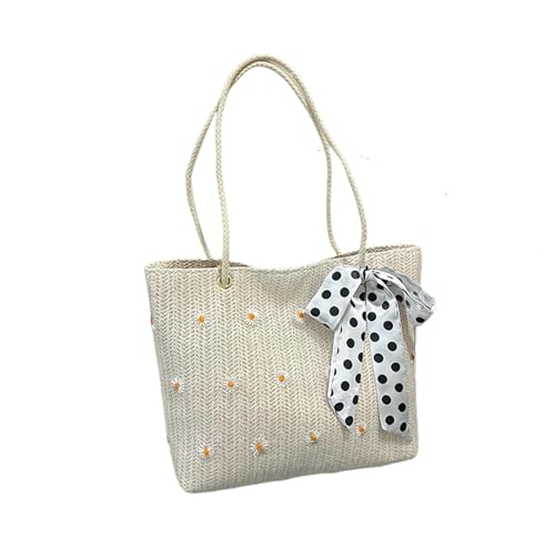 ??(Regalo ideale per gli amanti dell'estate): questa borsa in paglia con sciarpa è un regalo perfetto per te, i tuoi amici o la tua famiglia.È perfetta come regalo per compleanni estivi, vacanze al mare o come adorabile borsa per tutti i giorni per coloro che preferiscono design freschi e femminili.
