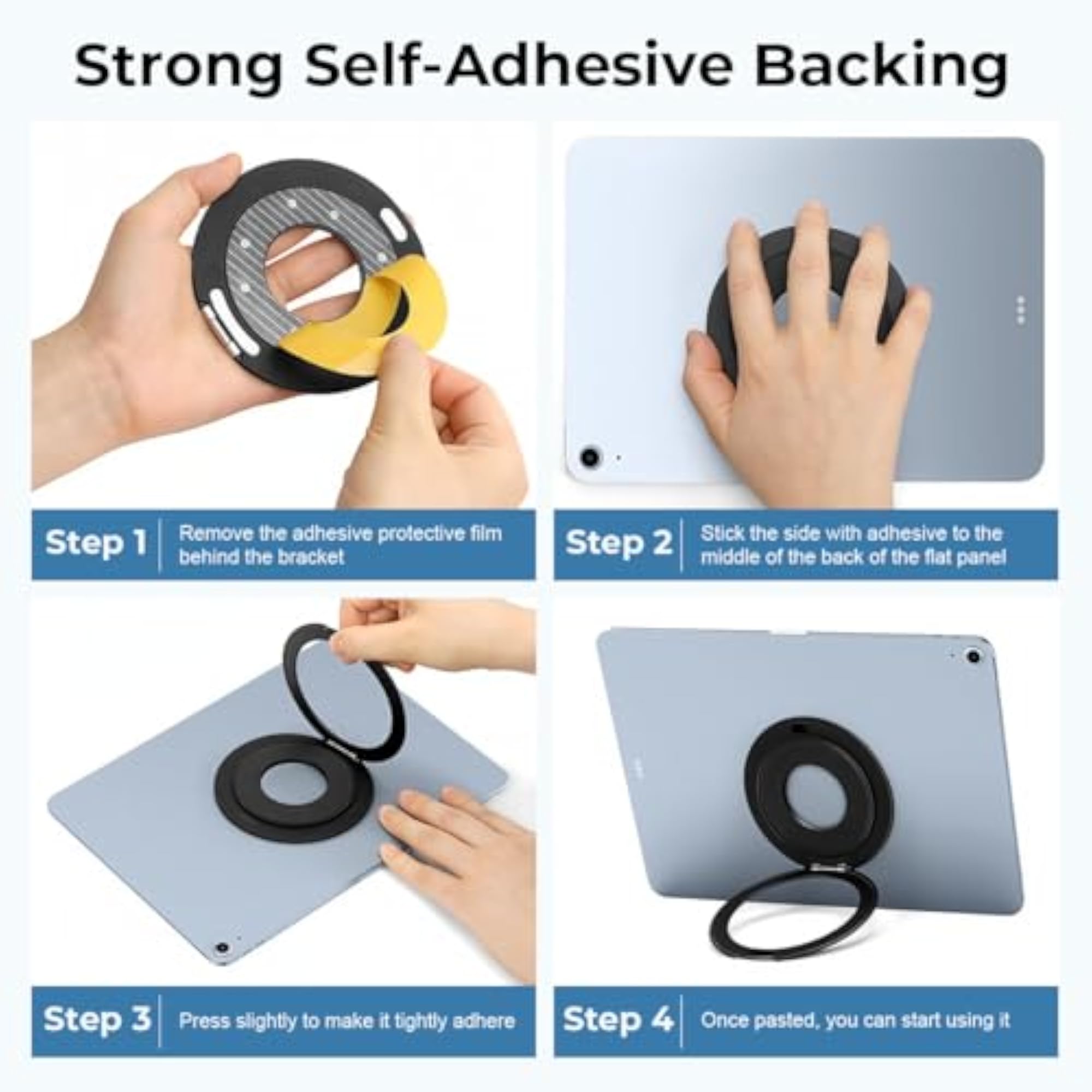 Foldable Tablet Ring Grip Holder