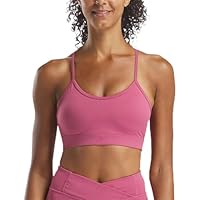 Reebok Women's Eliza Yoga Strappy Bra, Studio Pink, Large