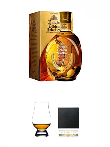 Dimple Golden Selection Blended Scotch Whisky 0,7 Liter + The Glencairn Glass Whisky Glas Stölzle 1...
